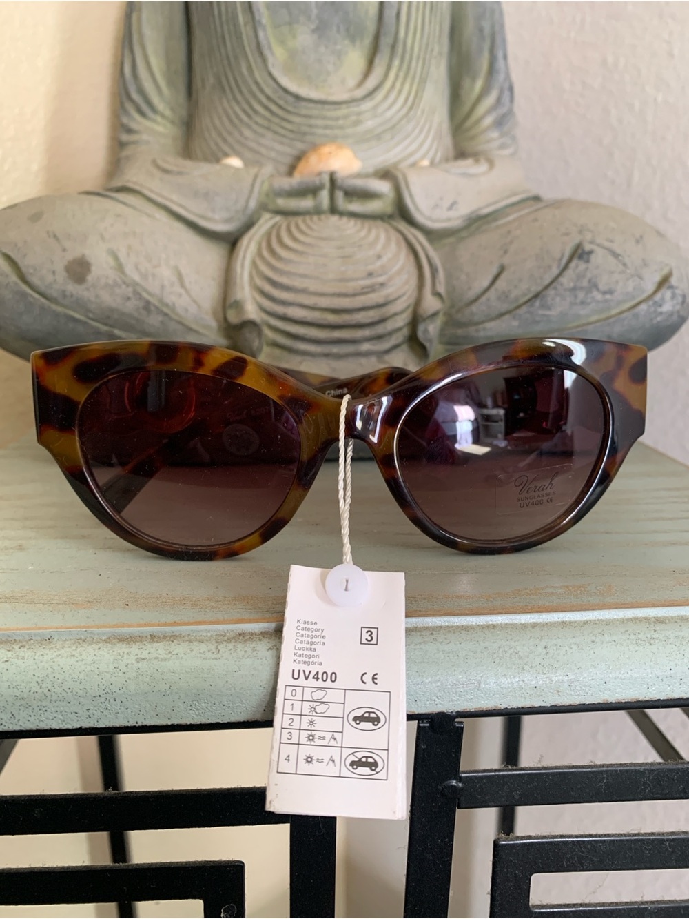 Source Unknown Tortoiseshell Sunglasses with Brown Lenses